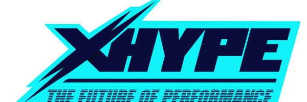 XHYPE® Blue Logo with Neon Outline + Slogan (PDF)