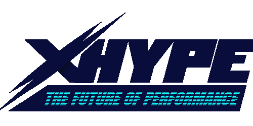 XHYPE® Logo Blue With Slogan (PNG)